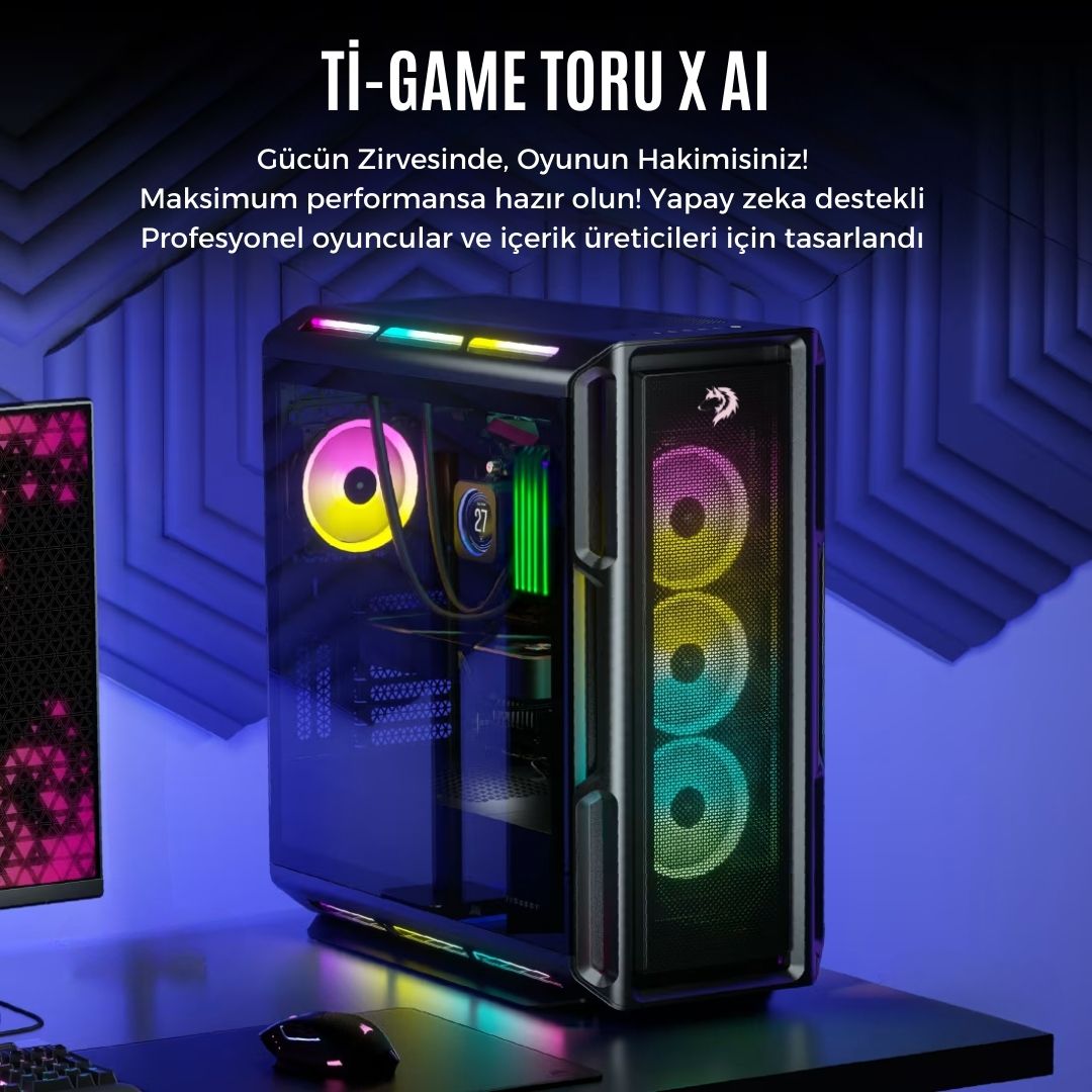 Tİ-GAME TORU X AI TRX2501W ULTRA 9 48GB DDR5 1TB M.2 SSD 16GB RTX 5080 SIVI SOĞUTMA 1200W 80+G W11P Tİ-GAME TORU X AI TRX2501W ULTRA 9 48GB DDR5 1TB M.2 SSD 16GB RTX 5080 SIVI SOĞUTMA 1200W 80+G W11P